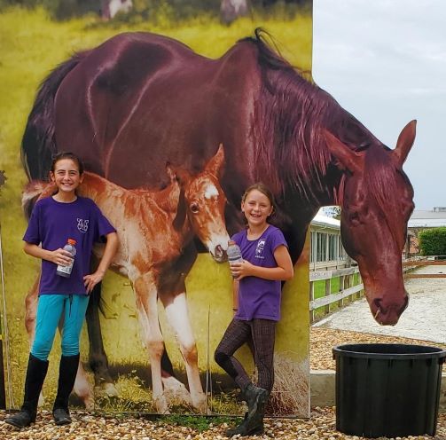 Alaina Gager & Addison Cerasale at the State Horse Show in Tampa. 